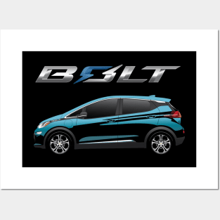 Bolt EV Premier Oasis Blue Posters and Art